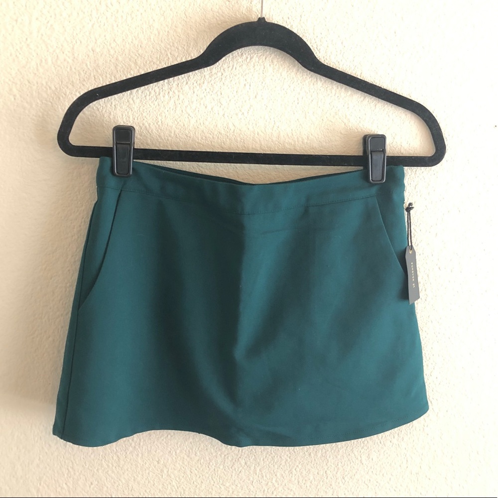 Forest Green mini skirt NWT